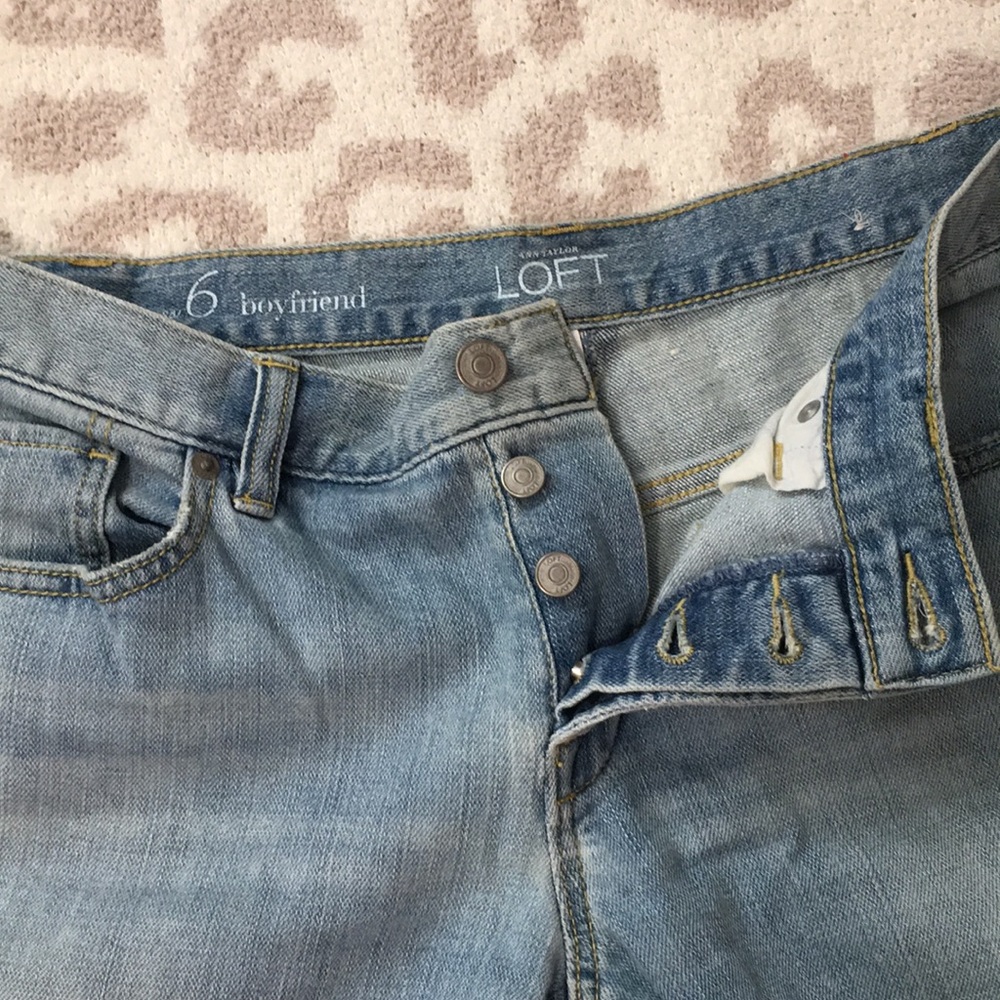 Loft Cropped Boyfriend Jeans - Picture 5 of 7